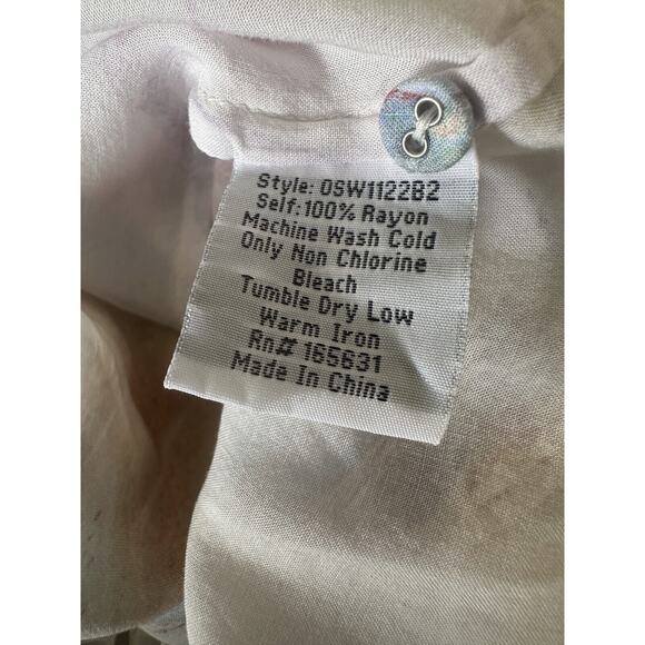 *Read* Johnny Was Calme Tie Dye Kaftan Maxi Dress Swimsuit Coverup Size L/XL - Picture 12 of 14